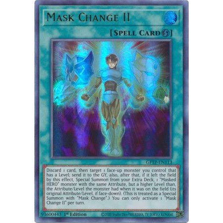 [Thẻ bài yugioh TCG] Mask Change II - GFTP-EN113 - Ultra Rare 1st Edition