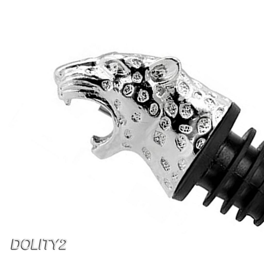 Animal Head-Wine Pourer Spout,Wine Bottle Stopper for Bar Tools Rhinos
