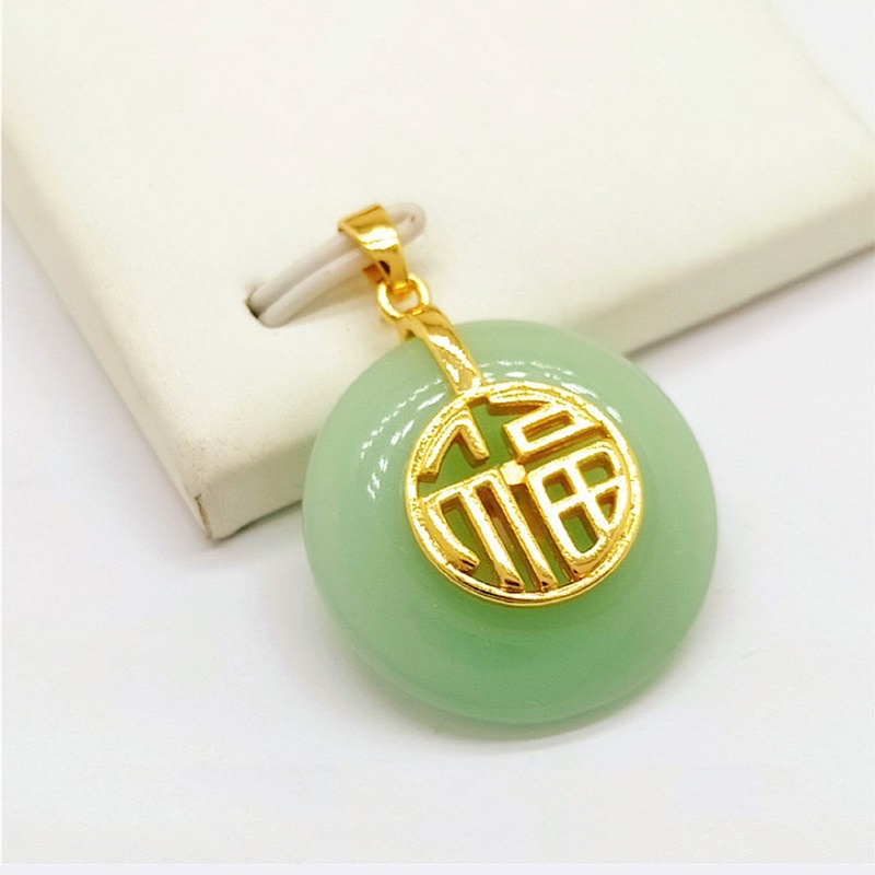 Dây chuyền đồng điếu màu xanh chiêu tài lộc