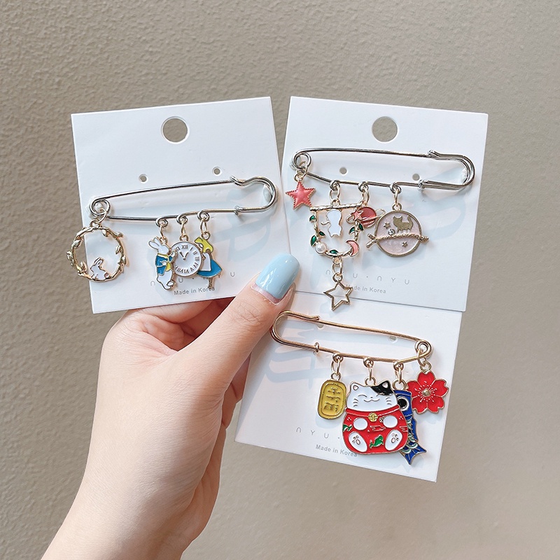 Ghim cài áo kiểu dáng Nhật Bản độc đáo dễ thương