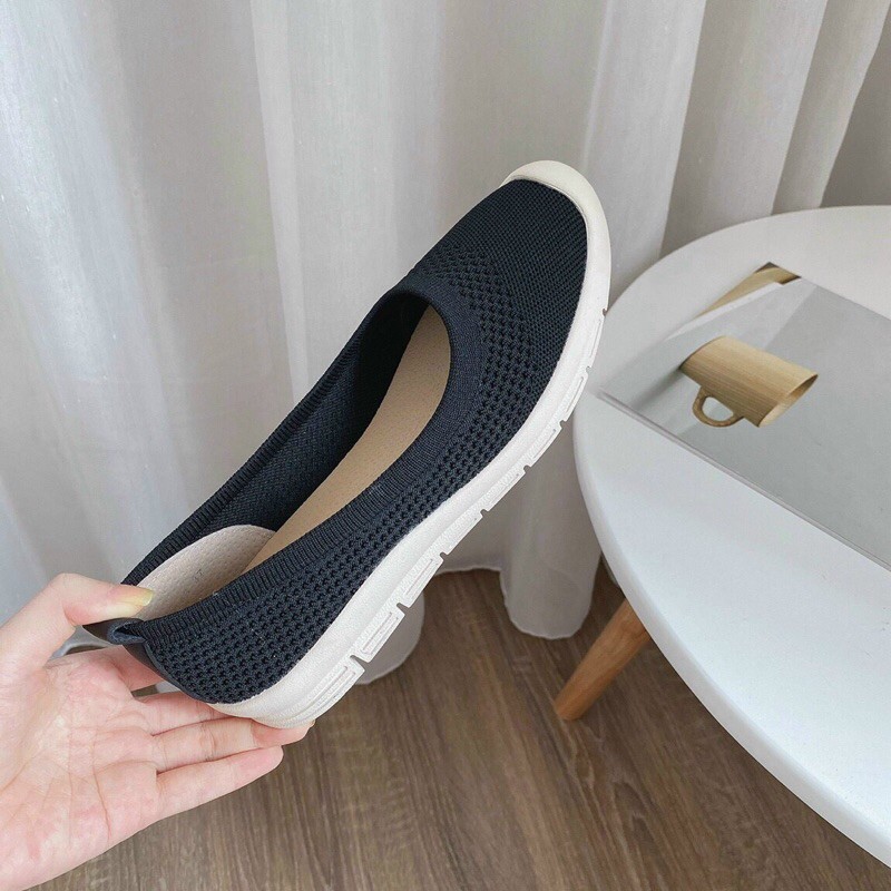 Giày bệt đế dẻo chất chun co giãn