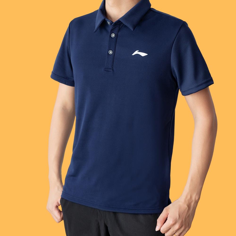 Áo polo thể thao nam Li-Ning APLR195 thấm hút mồ hôi chống tia UV
