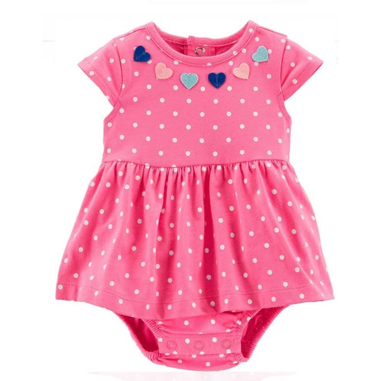 Váy body bé gái họa tiết ngẫu nhiên sơ sinh 1 2 tuổi MINTSCLOSET Mint's Closet - s797 - BV7012