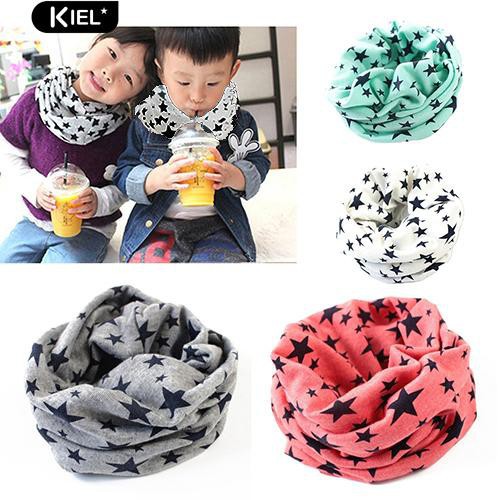 Khăn Choàng Cổ Giữ Ấm Họa Tiết Ngôi Sao Cho Bé Trai