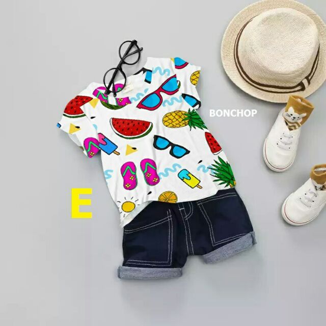 Set jean Đồng đội bé trai
