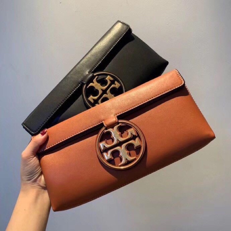 Clutch nữ hàng hiệu Tory Burch cầm tay cỡ lớn đi tiệc sang chảnh, thời thượng đủ mẫu mớ 100%