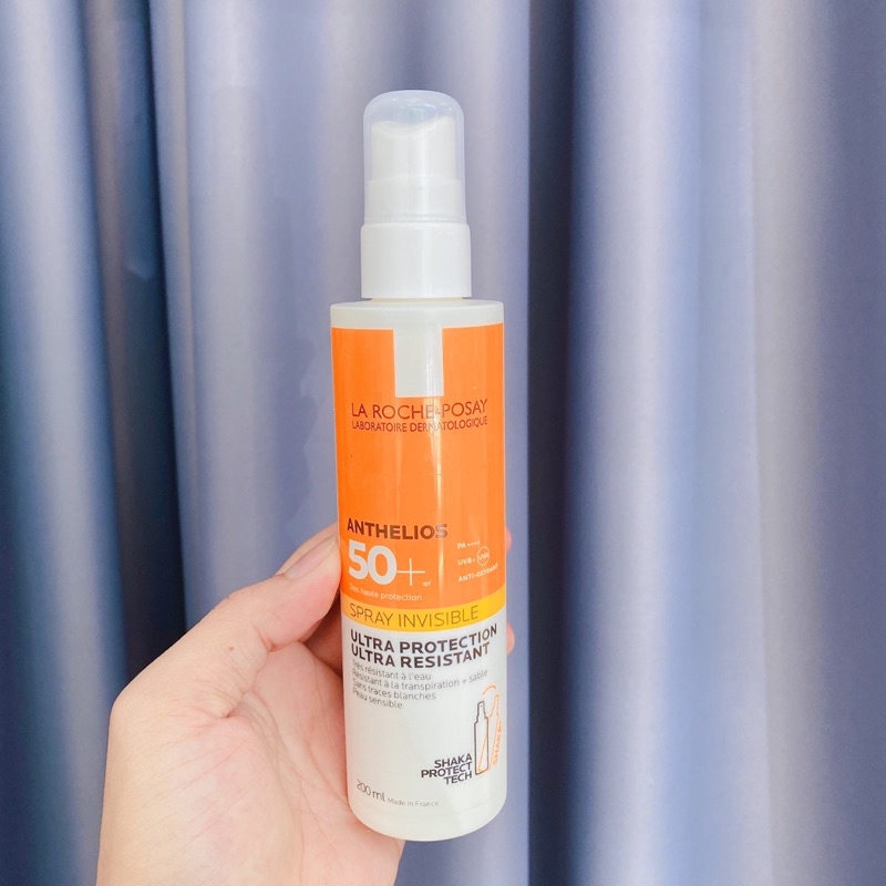 [Combo] Xịt chống nắng cho body La roche-Posay Anthelios Spray Invisible SPF50+ - 200ml