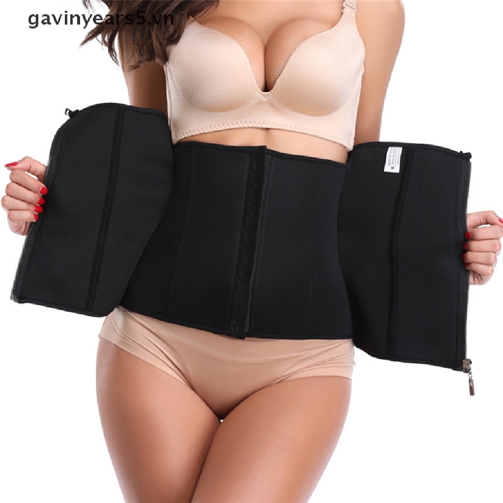 Đai Nịt Bụng Định Hình Eo Thon Bằng Cao Su Latex Có Khóa Kéo