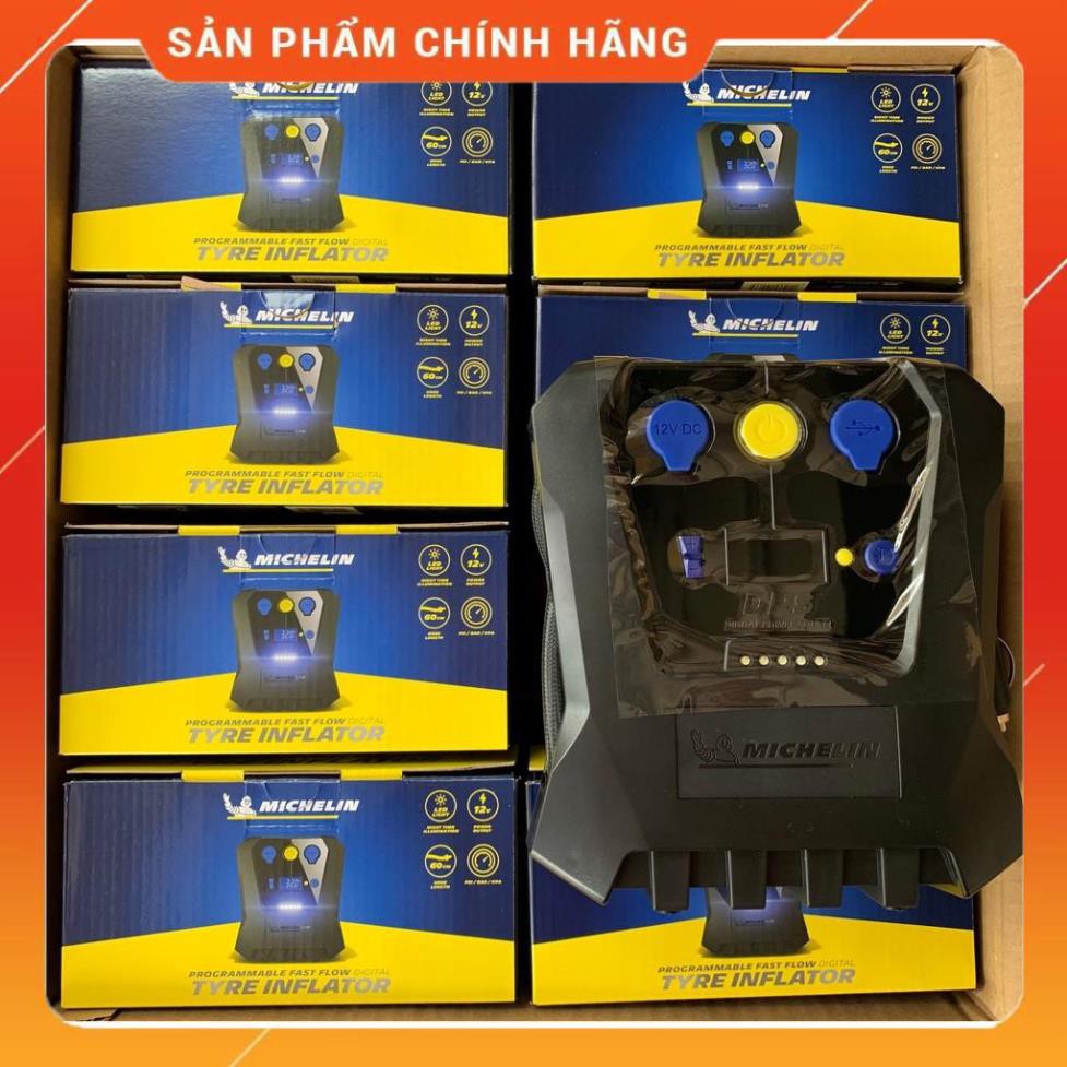 Chính hãng Model 2020 - BH 12 tháng - Bơm lốp Michelin 12266 - Bơm lốp tự ngắt 12v