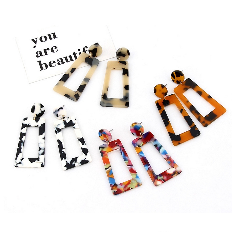 Bông Tai DạNg DàI BằNg NhựA Acrylic ThờI Trang