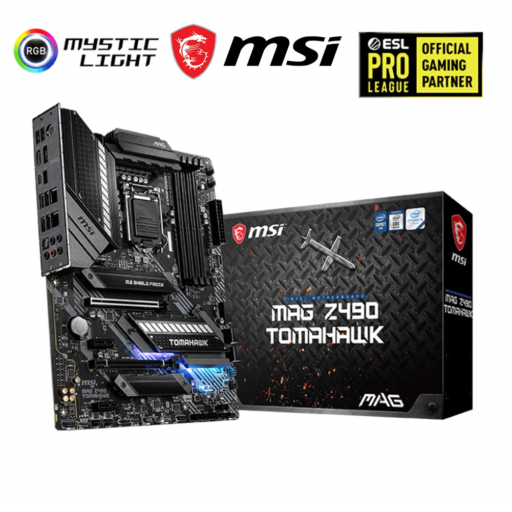 Bo mạch chủ MSI MAG Z490 TOMAHAWK Intel Z490, Socket 1200, ATX, 4 khe RAM DDR4