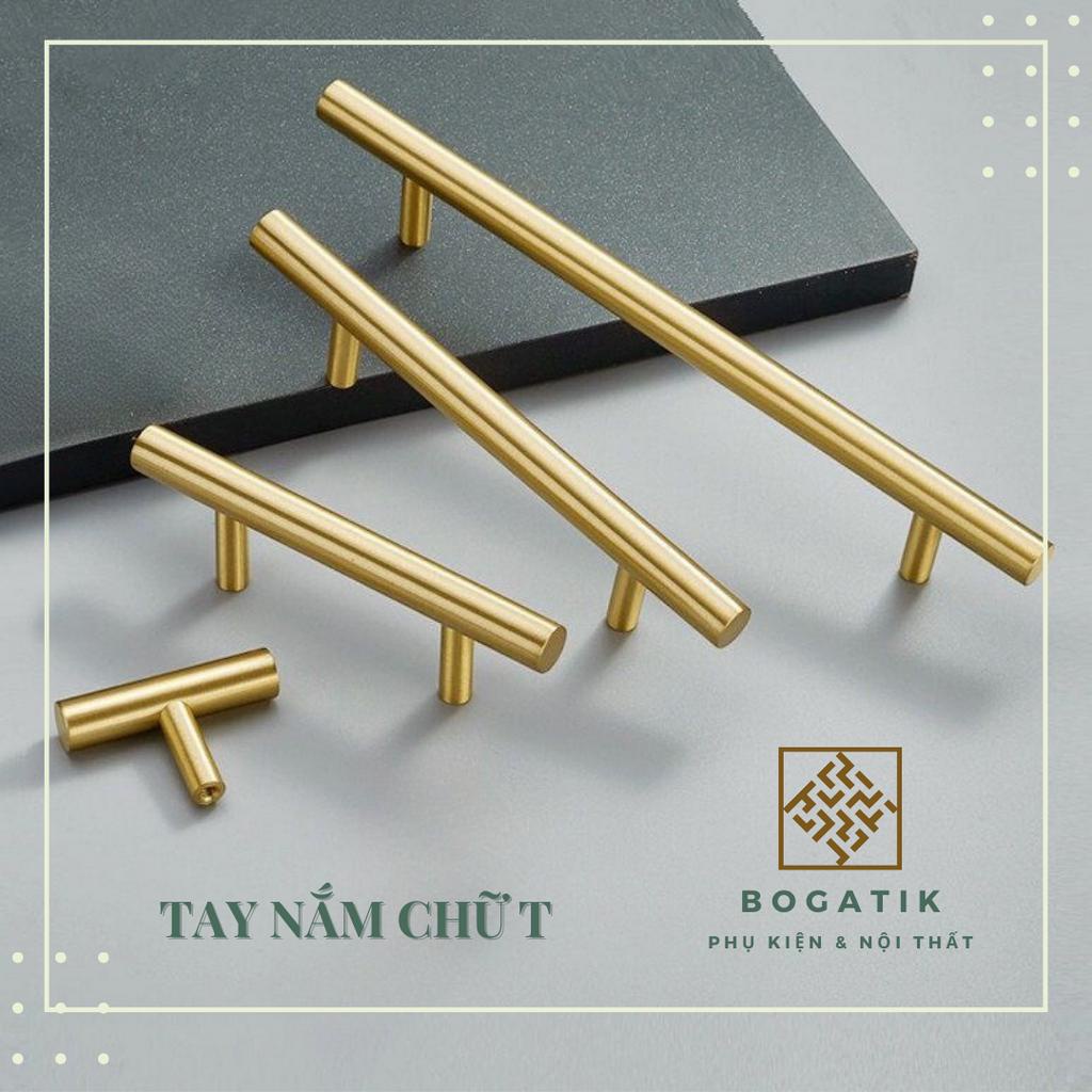 Tay nắm cửa tủ ngăn kéo tay nắm tủ bếp hợp kim nhôm màu vàng kim, vàng đậm hiện đại