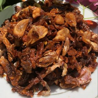 Khô bò sa tế chấy tỏi nguyên tép 200g