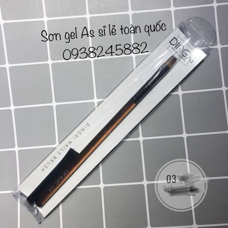 Cọ DINGXI lẻ cây - cán nâu trong