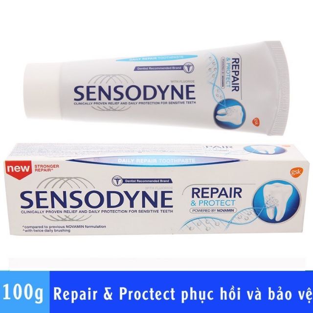 Kem đánh Răng Sensodyne 100g Thơm Mát Giảm Ê Buốt Bảo Vệ Toàn Diện | WebRaoVat - webraovat.net.vn