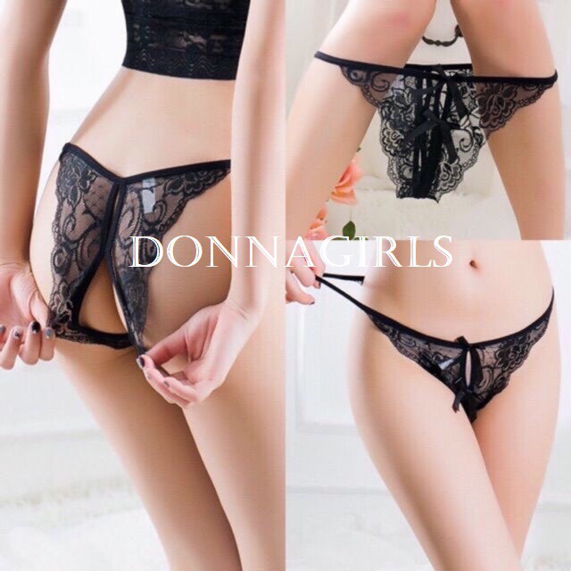 Quần lót nữ SEXY lọt khe ren, quần không đũng QL014