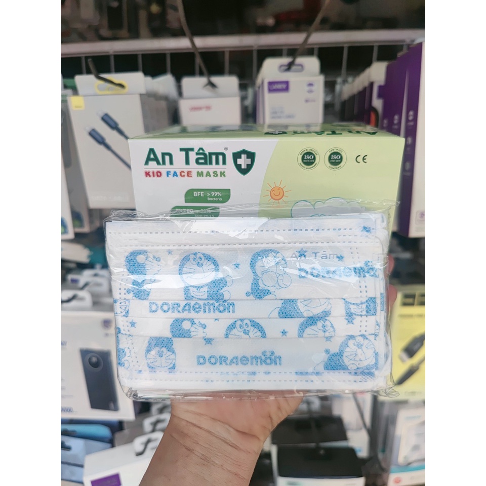 Khẩu Trang y tế cho bé 4 lợp họa tiết