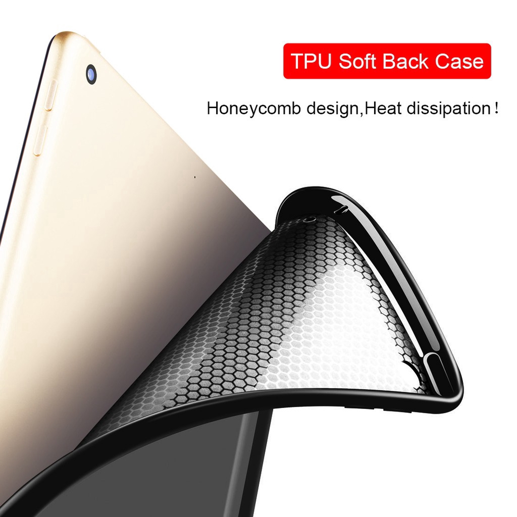 Bao nắp gập trơn màu cho máy tính bảng iPad 2018 Case 9.7 inch Mini 1/2/3/4/5 | BigBuy360 - bigbuy360.vn