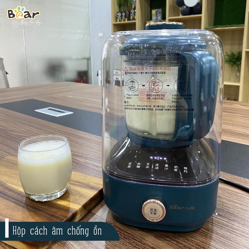 Máy làm sữa hạt Bear dung tích 1L và 1.5L, nhiều chế độ xay, hẹn giờ thông minh (Bảo hành 18 tháng)