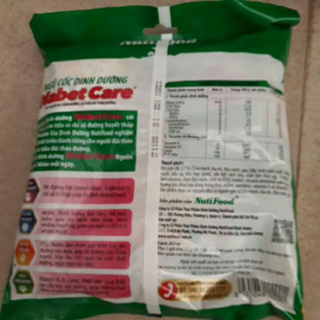 1 gói Ngũ cốc cho người tiểu đường 400g