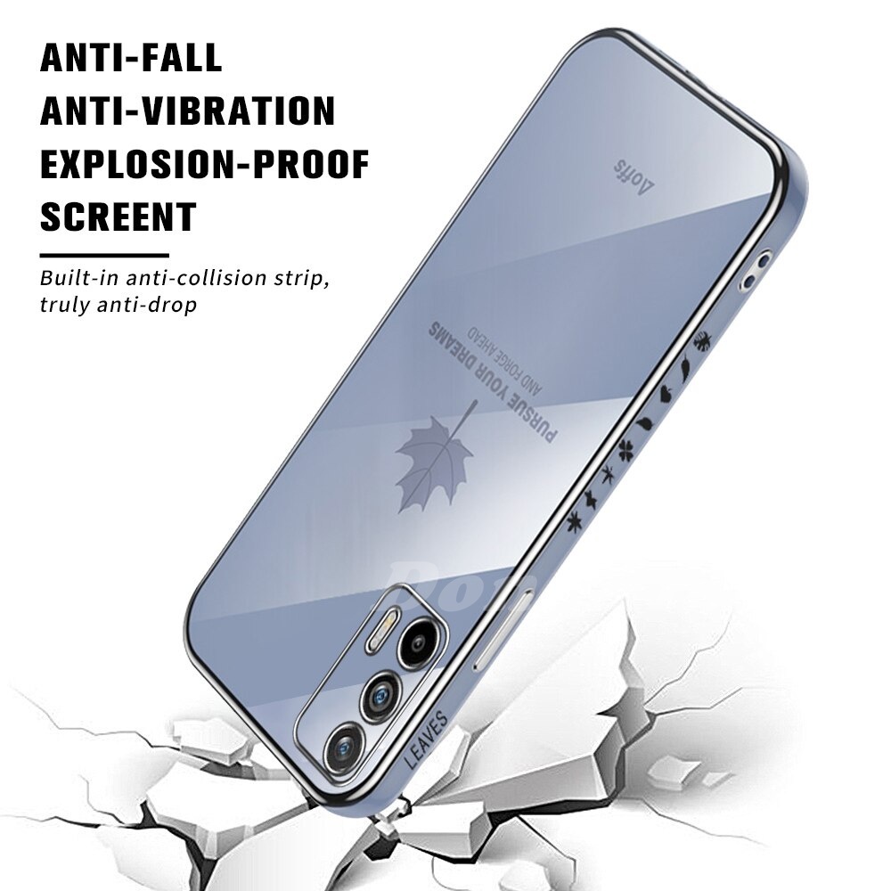 Ốp Điện Thoại Mềm Họa Tiết Lá Phong Cho Oppo A57 2022 A16 A54 A15 A15S Reno 6 5G Reno5 A53 A3S A5S A5 A9 A7 A12 A52 A92 A16