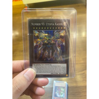 Lá bài thẻ bài Yugioh Number 93 Utopia Kaiser - Secret Rare - Tặng bọc bài nhựa bảo quản