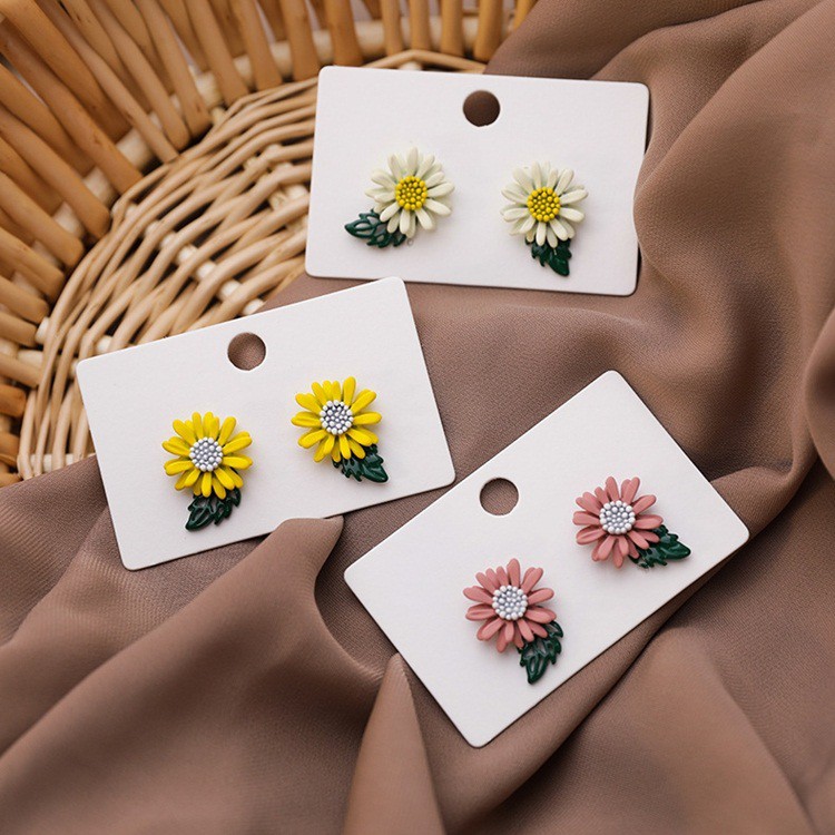 Bông tai mẫu mới hoa cúc cực xinh, HT277