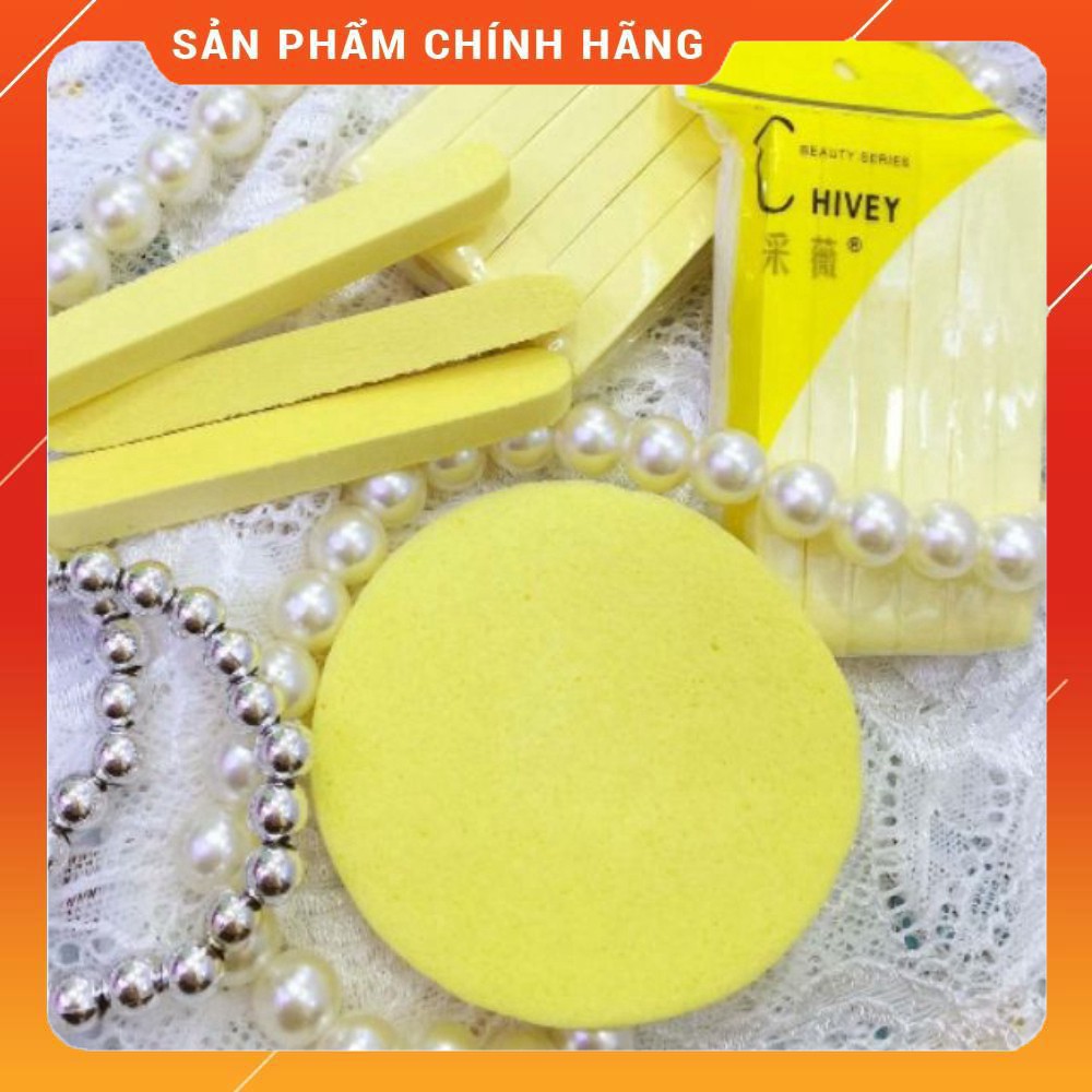 Miếng bọt biển rửa mặt Chivey siêu mềm làm sạch sâu rất tiện dụng