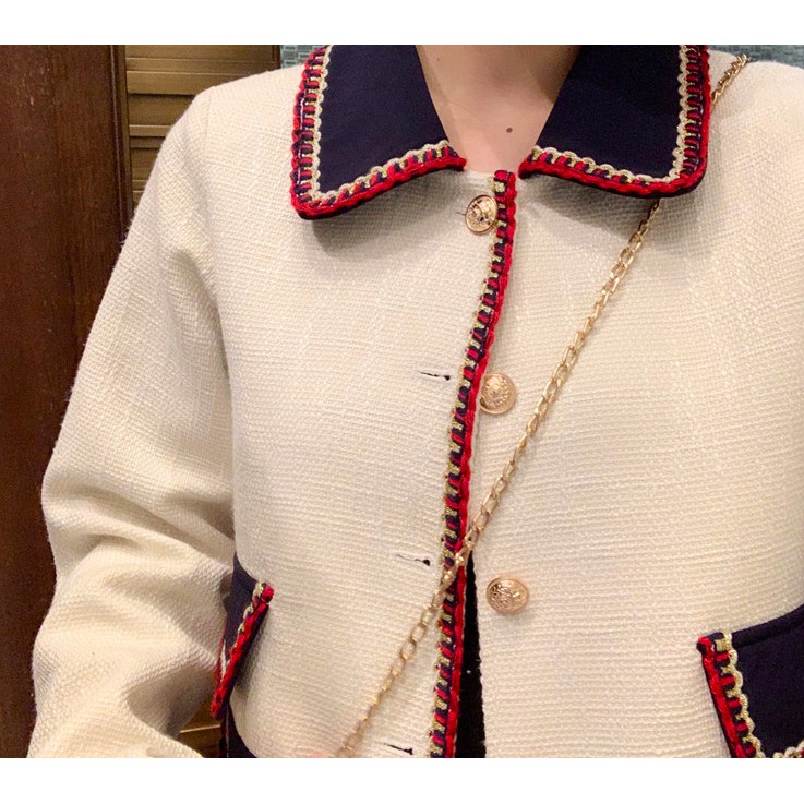 Áo khoác blazer vải dạ tweed tiểu thư sang chảnh hiện đại trendy | BigBuy360 - bigbuy360.vn