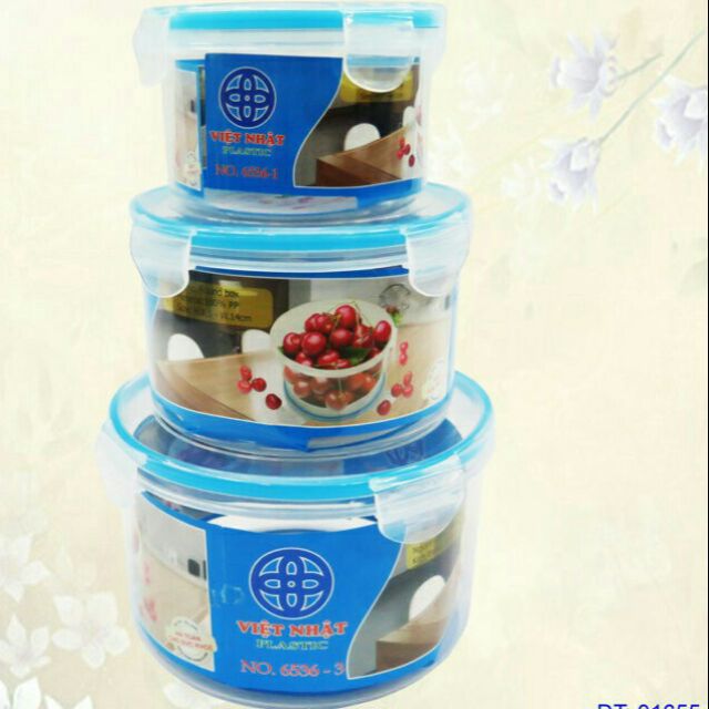 Bộ 3 hộp lạnh tròn 6536
