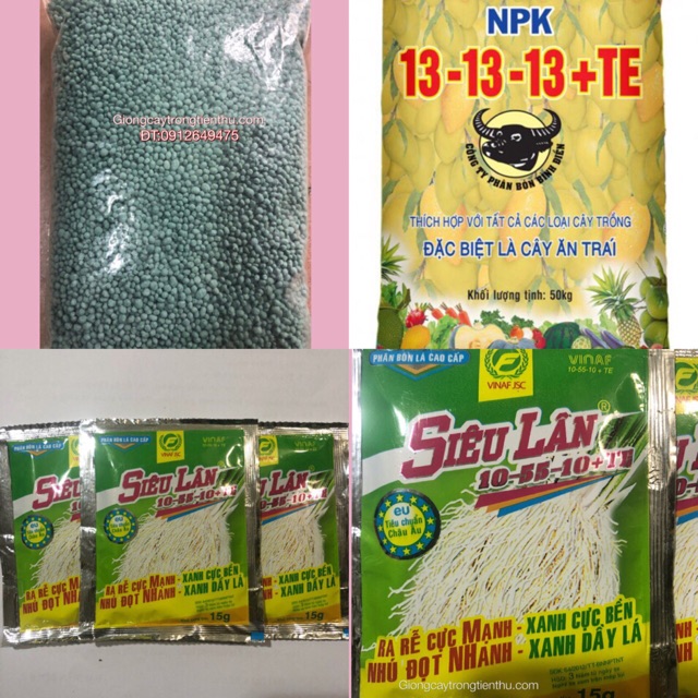 COMBO-2 LOẠI PHÂN BÓN CÂY TRÔNG