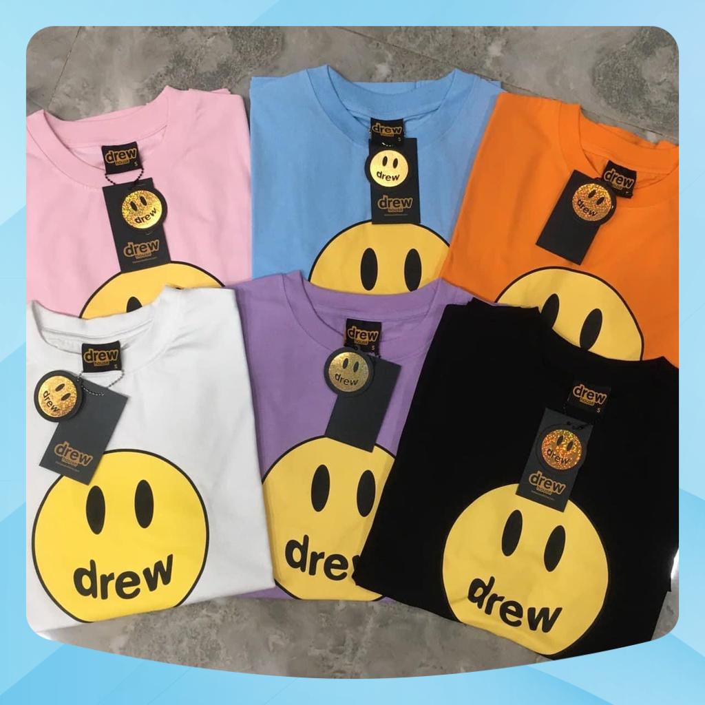 [Ảnh thật] Áo thun Cotton Drew mặt cười nam nữ