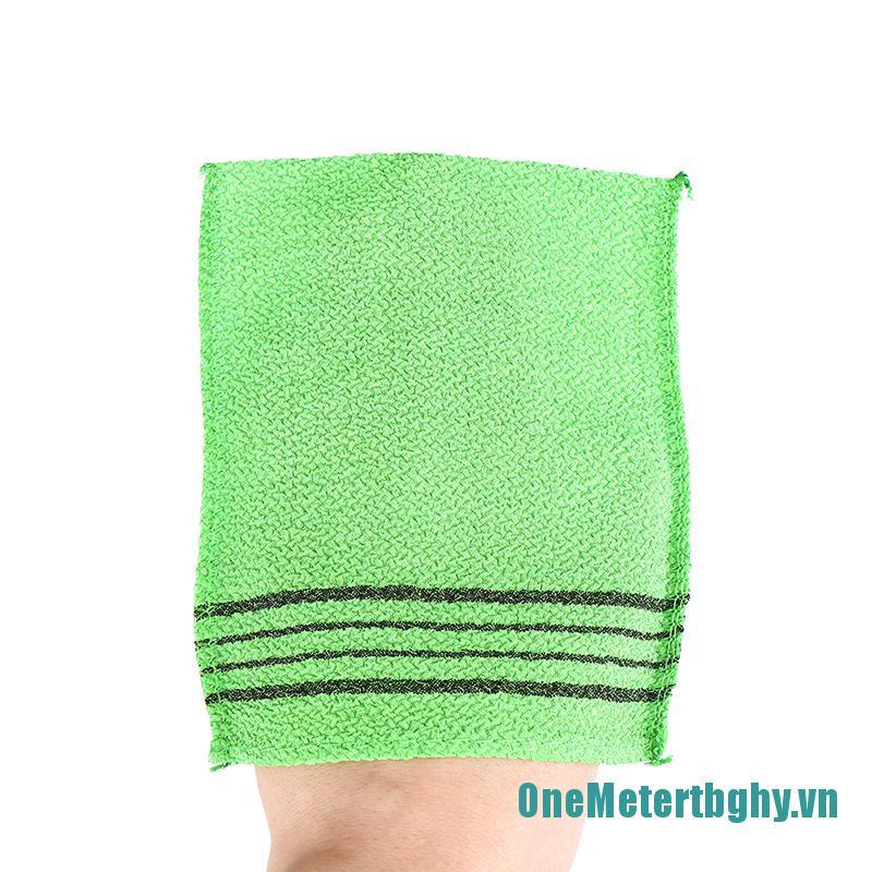 OneMetertbghy❀❀Double-sided Towel Exfoliating Bath Washcloth Body Scrub Shower Towel Portable