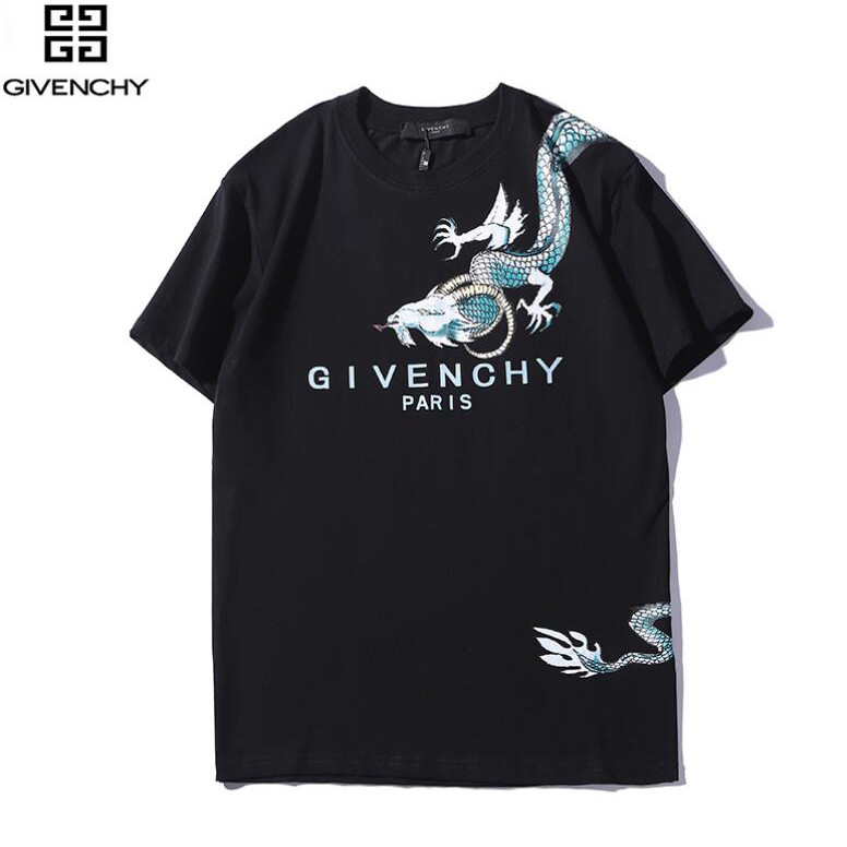 Áo Thun Cotton Ngắn Tay In Chữ Givenchy Thời Trang Cho Nam Và Nữ