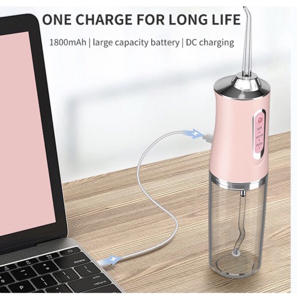 Máy tăm nước Oral Irrigator vệ sinh răng miệng siêu sạch cầm tay