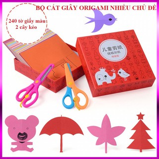 BỘ SÁCH CẮT GIÂY ORIGAMI NHIỀU CHỦ ĐỀ LOẠI 240 TỜ_babydragon