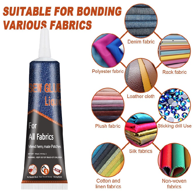 Keo dán sửa chữa DIY 50ml dành cho quần áo vải denim da đa năng