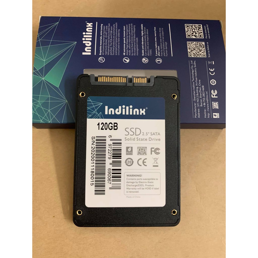 SSD 120 GB indilinx, eekoo, vaseky (dùng cho máy tính pc, laptop, box di động) |BH 36T Chính Hãng