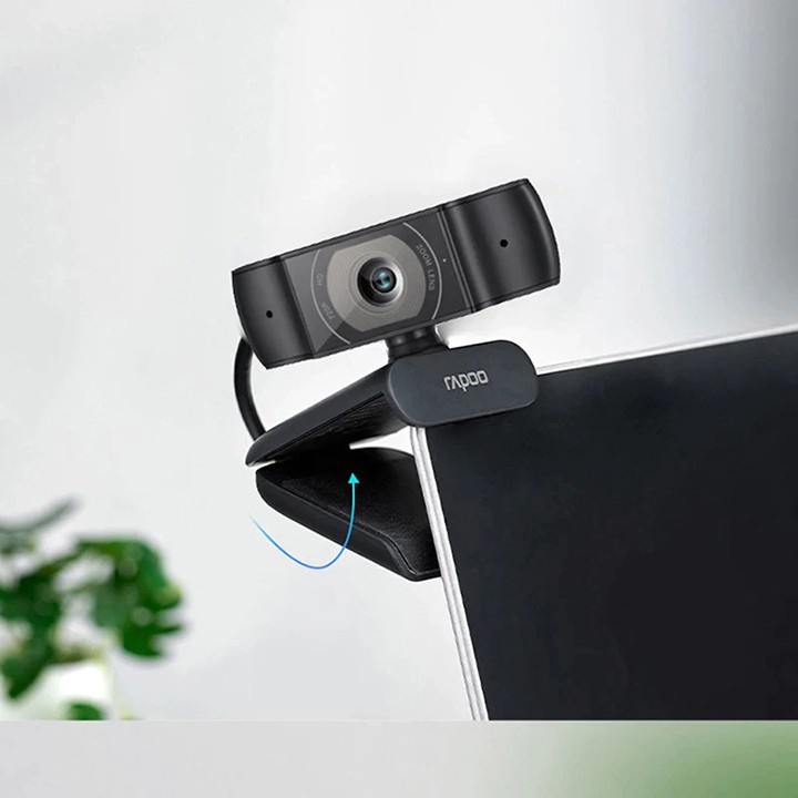Webcam máy tính Rapoo c200 tích hợp mic hỗ trợ học trực tuyến online, livestream bảo hành chính hãng 24 tháng-VDH STORE