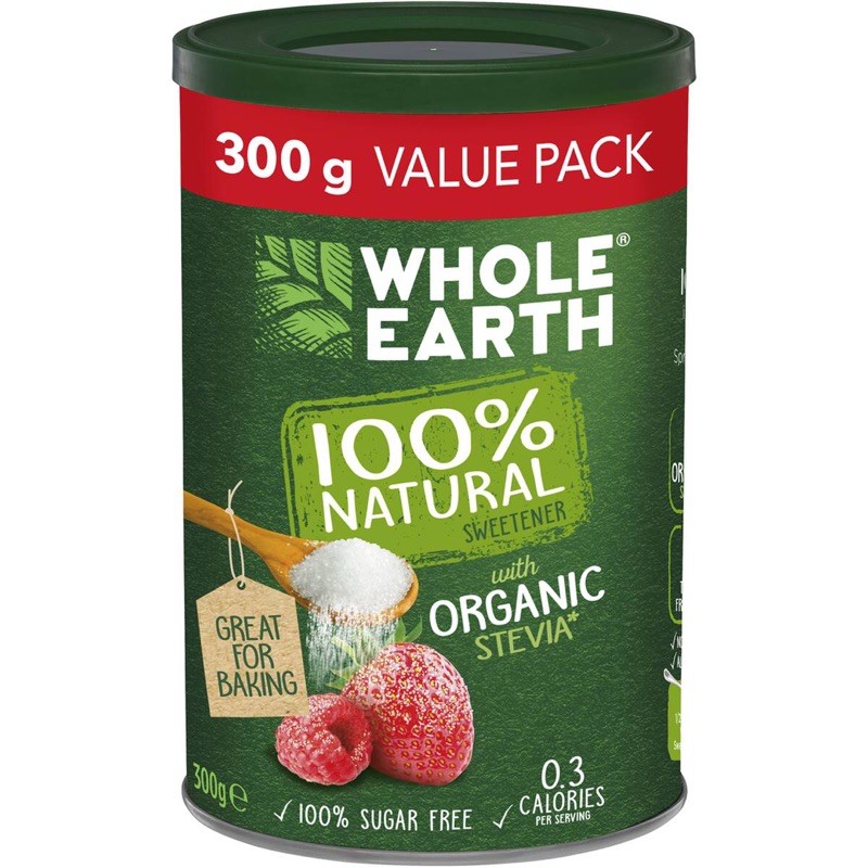 đường ăn kiêng cỏ ngọt whole earth Úc