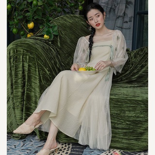 New Traditional Style New Two Sleeve Embroidered Pattern Dress New 2021