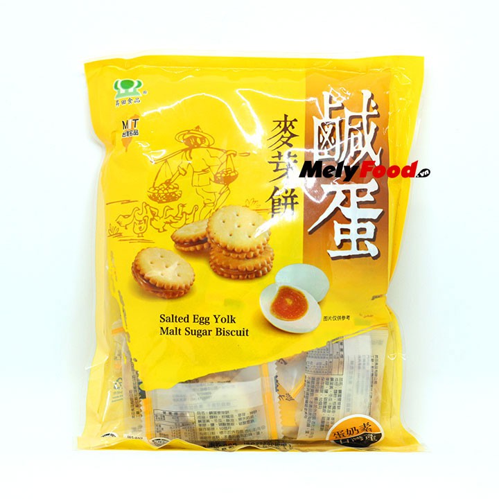 BÁNH QUI ĐÀI LOAN NHÂN TRỨNG MUỐI 180G