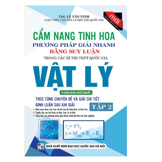 Sách - Cẩm nang tinh hoa phương pháp giải nhanh bằng phương pháp suy luận Vật Lý Tập 2