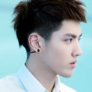 Bộ 2 bông tai đinh dài 6mm BT02 (màu đen) - Muasamhot1208