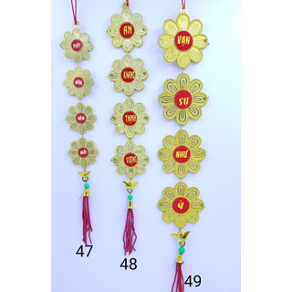 - tết - bịch 5 dây - dây treo bông mai 8 cạnh