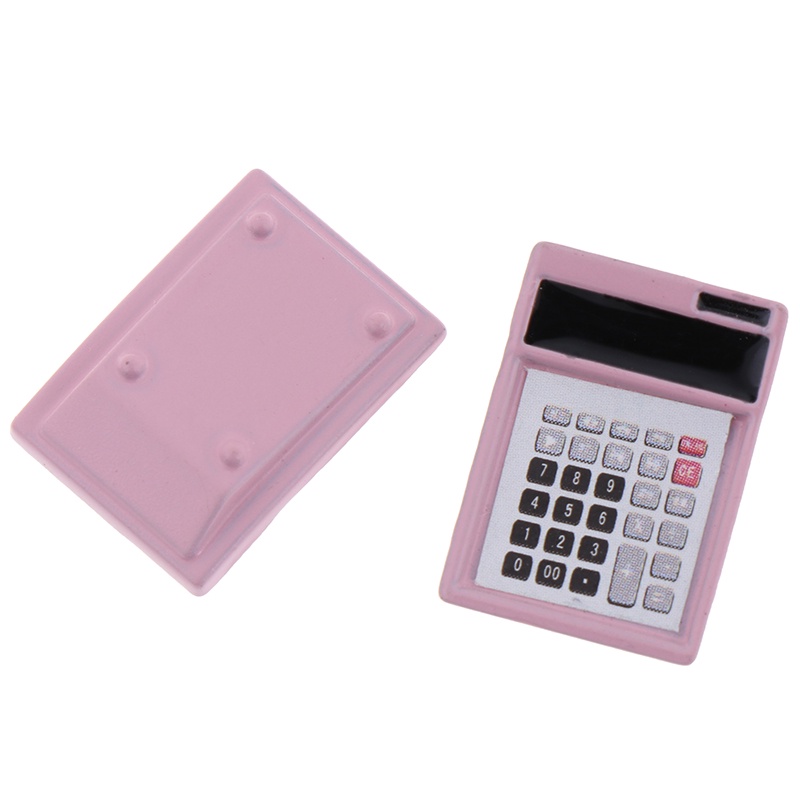 Set 2 mô hình máy tính nhỏ tỉ lệ 1:12 dùng để trang trí nhà búp bê