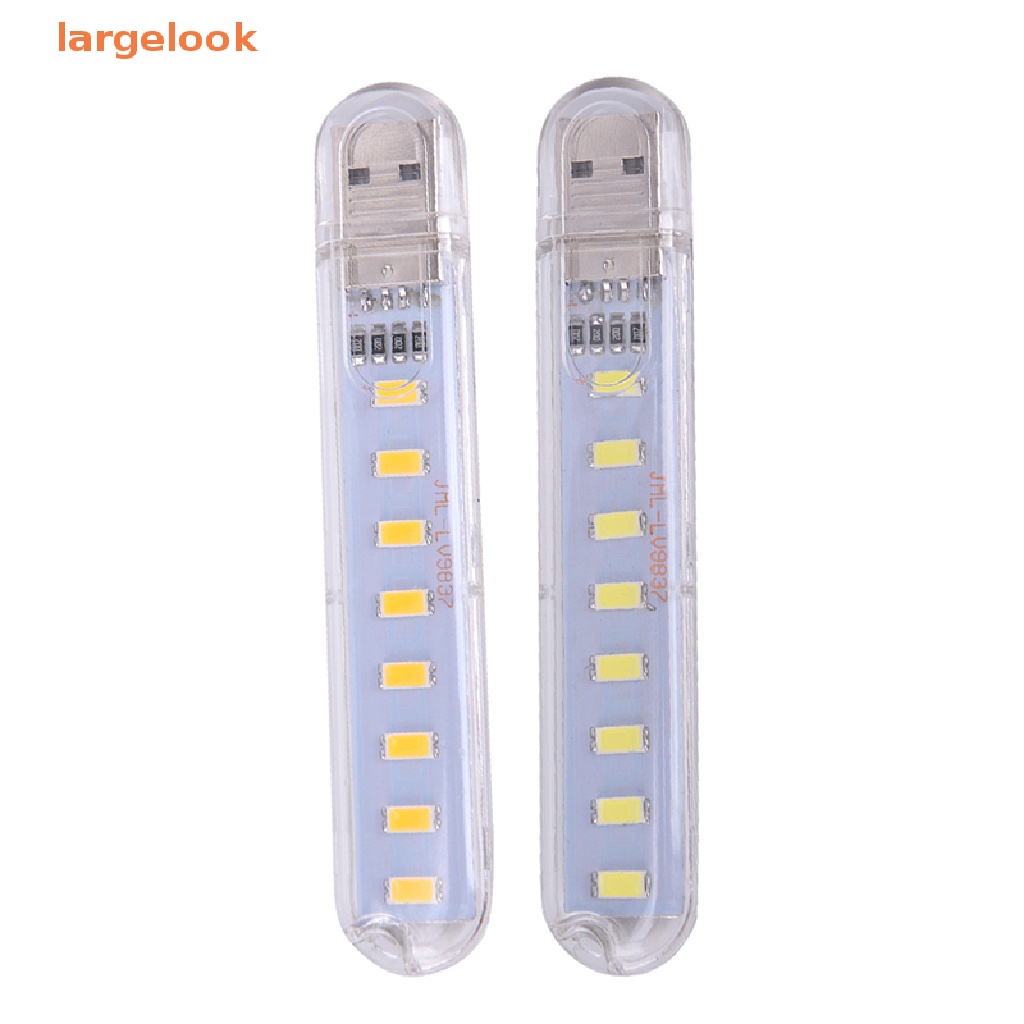 Đèn LED Mini 5V 8 Bóng Di Động Ánh Sáng Ban Đêm Cho Máy Tính