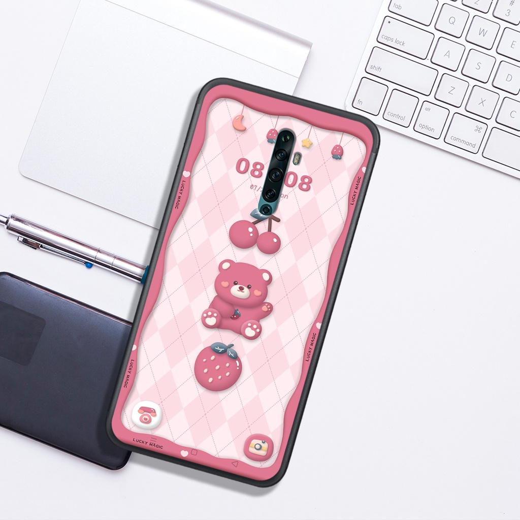Ốp Lưng OPPO K3 - REALME X - RENo - RNEO 2 - RENO 2F , In Hình Gấu&Thỏ Siêu Cute và Đẹp.