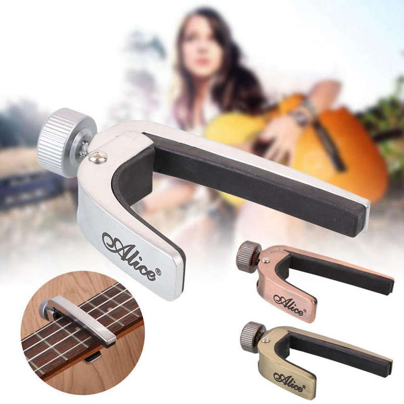 Alice A007J Metal Guitar Capo Tone Adjustable Muscial Instrument Accessories,Bronze