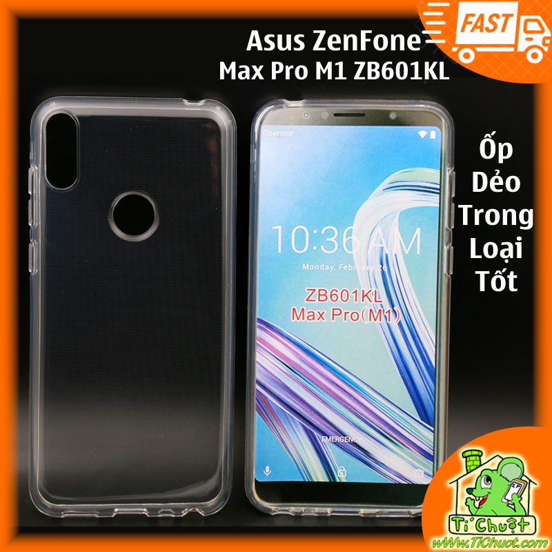 [Ảnh Thật] Ốp Lưng Asus ZenFone Max Pro M1 ZB601KL Silicon Loại Tốt Dẻo trong suốt